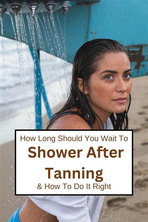 how long should i wait to shower after indoor tanning